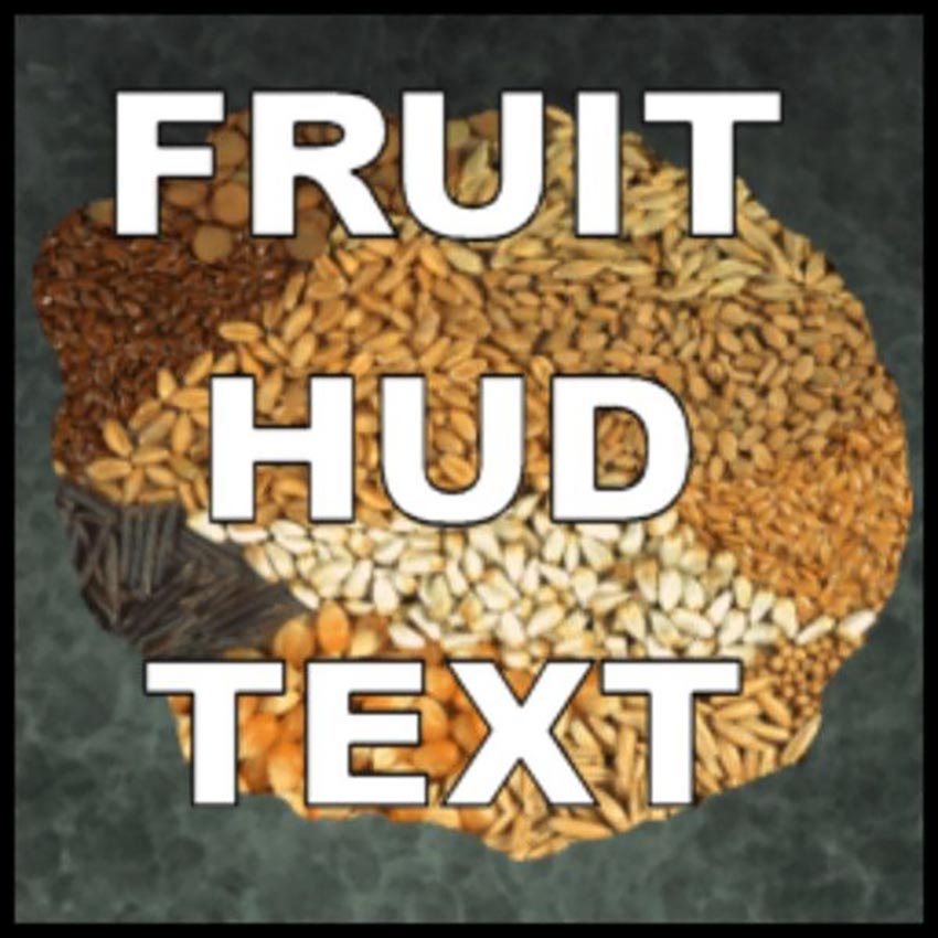 Fruit Hud Text v 1.3