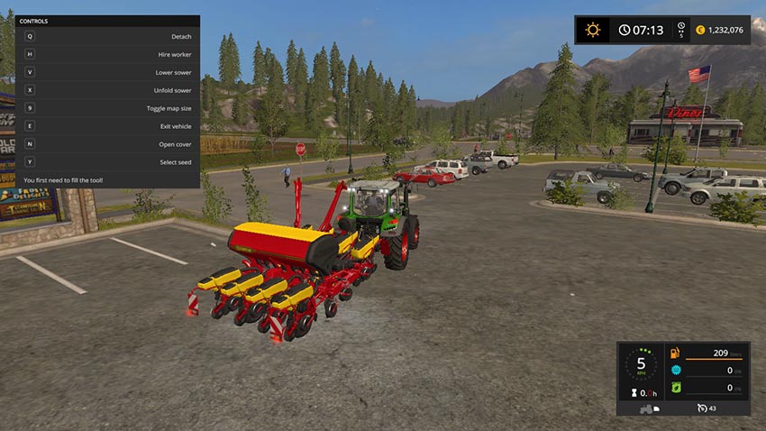 Vaederstad pace F8 with direct drilling v 1.0 