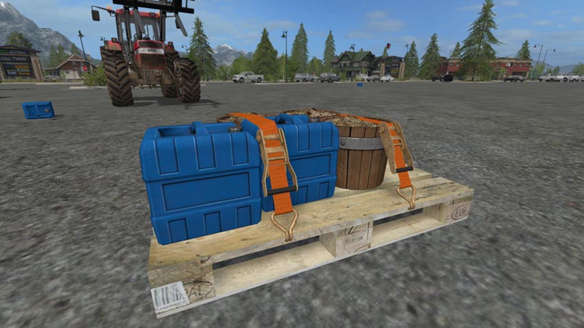 Euro pallet with belts V 1.0 