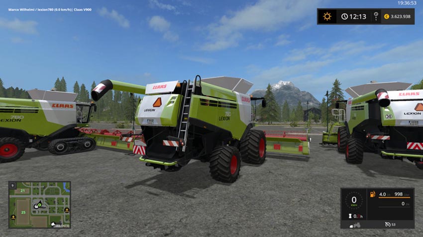 Lexion 780 TT standard and wide tires V 1.0