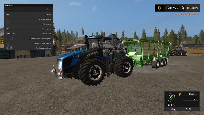 New holland T9 with drilling tires v 1.0