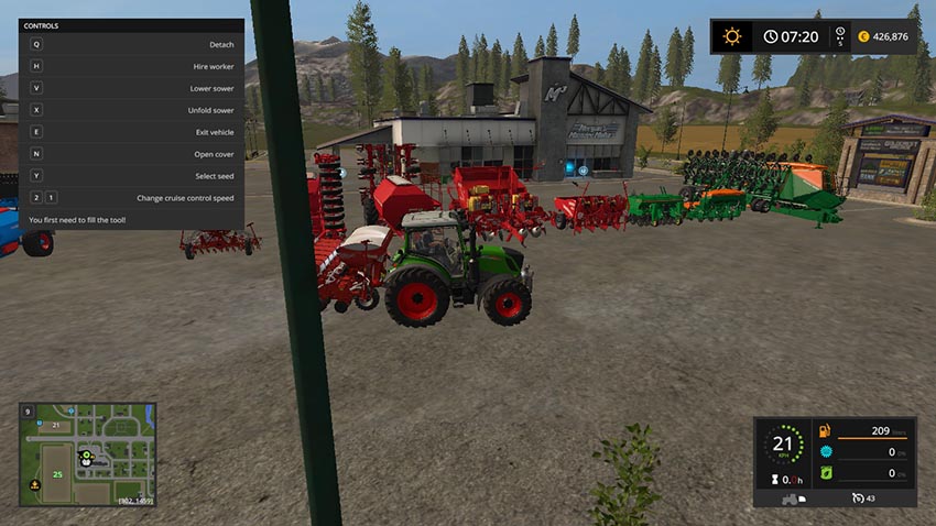 Seeders for dressed seeds V 1.0