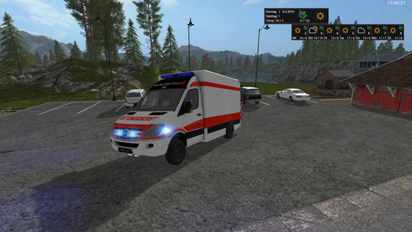 Скорая 17. Fs17_Mercedes_Sprinter_was. Mercedes_Sprinter_was RTW fs17 Skin. FS 17 скорая. УАЗ скорая ФС 15.