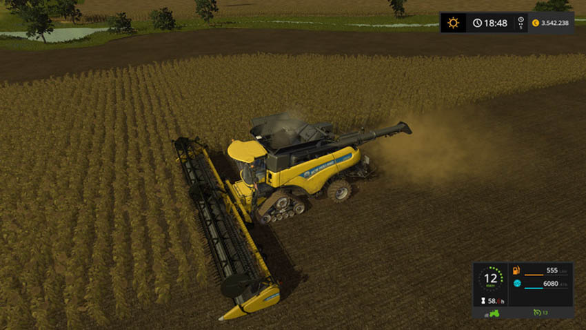 New Holland 45ft with sunflowers V 1.0 