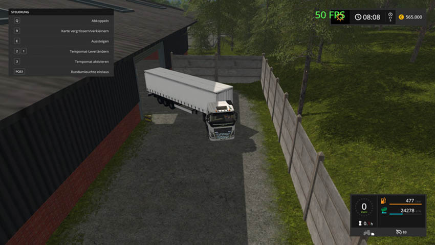 Tilt semitrailer KRONE V 1.0