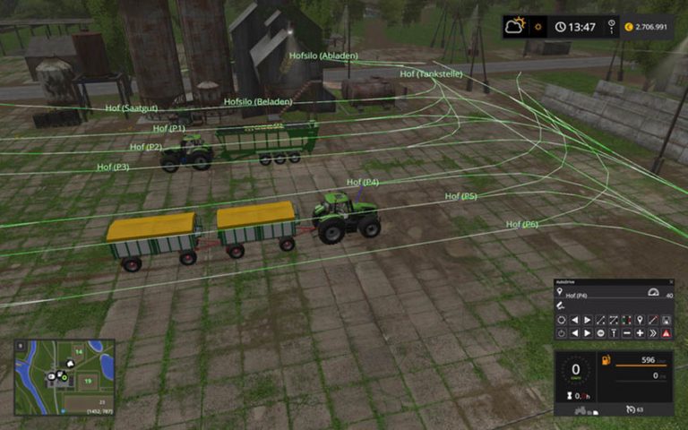 Auto Drive route network Sosnovka V 1.0 [SP] – FS17 mod