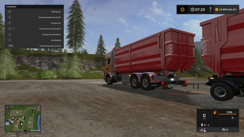 SCANIA V8 HKL with rail Trailer V 1.0.0.1 