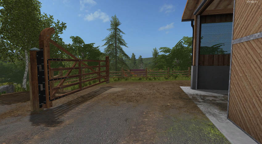 Animated paddock fence with gate V 1.0