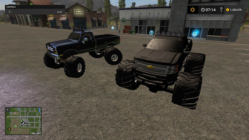 DODGE CUMMINS AND CHEVY MONSTER TRUCK V 1.0