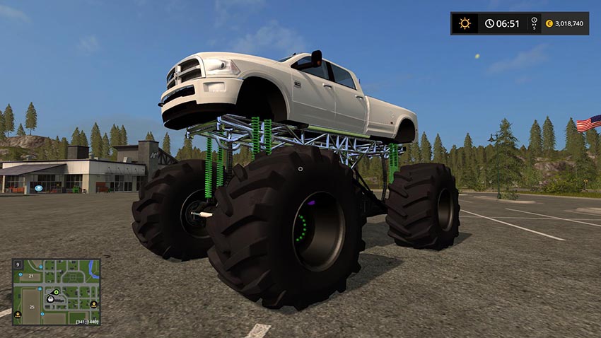 Dodge Mud Truck Lifted v 1.0