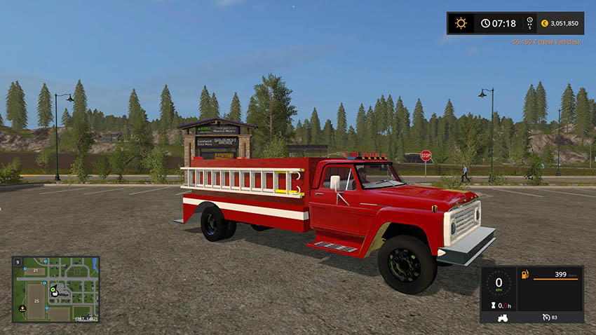 1972 Ford f600 Fire truck v 1.0 