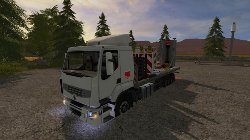Traffic truck with warning structure with light v 1.0 