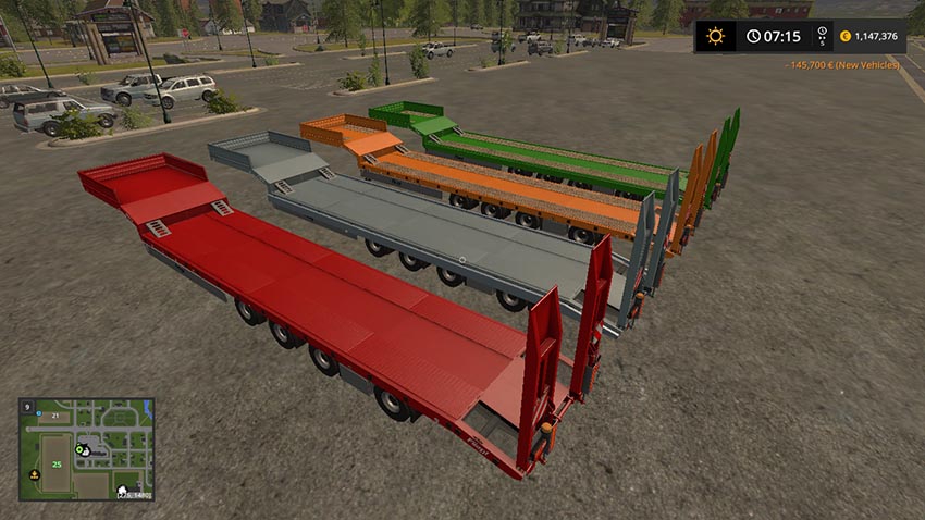 Fliegl low loader Objectattache V 1.0 