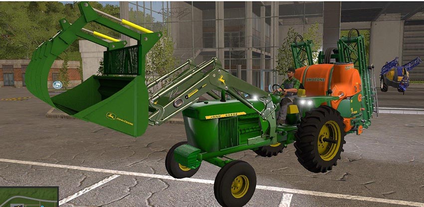 JD 4020 Wide Axle with Loader v1.0