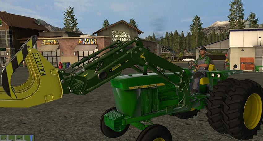 JD 4020 Wide Axle with Loader v1.0