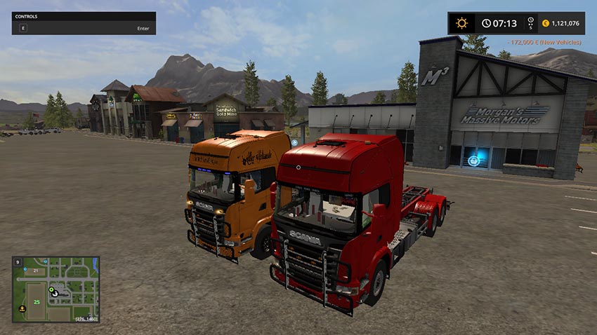 Scania V8 hook lift with rail trailer V 1.0.3.0