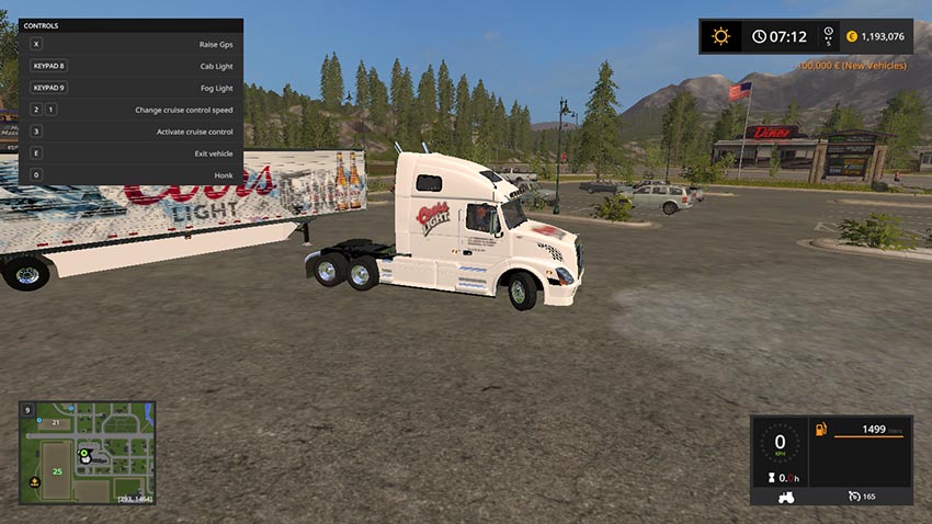 Volvo Truck And Trailer In Coors Colors v 1.0
