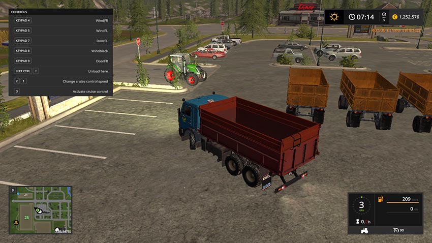 Kamaz 55102 and the trailer GKB 8551 v 1.0