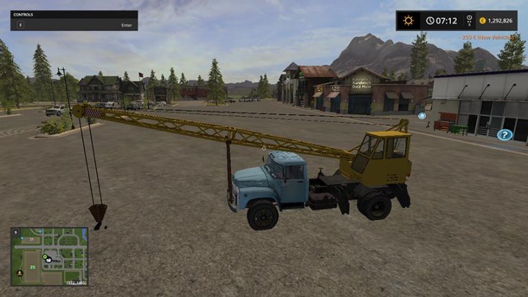 Kran ZIL 130 v 1.0 – FS17 mod