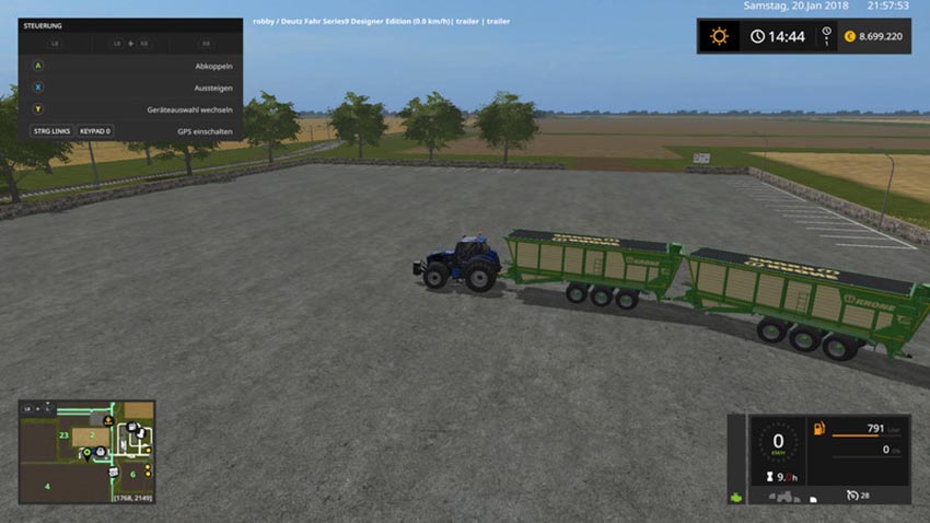 Krone TX560D with trailer hitch V 1.0