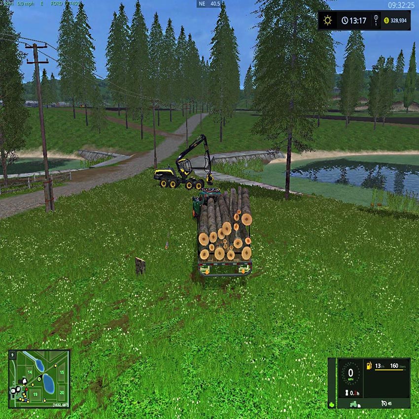 Goose neck logging trailer AutoLoad v 1.0