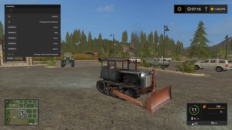 DT-54 and bulldozer v 1.0 – FS17 mod
