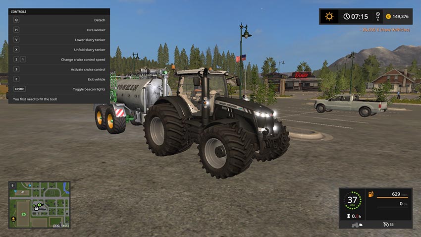 Massey Ferguson 8737 Black Edition v 1.0