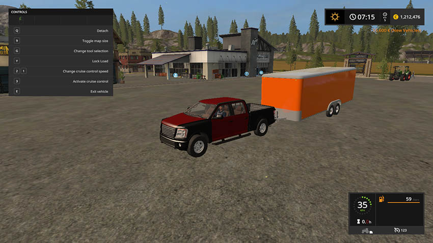 Enclosed trailer ORANGE v 1.0