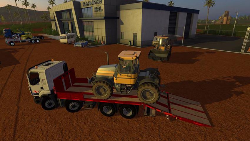 Renault low loader truck with folding ramps v 1.0.0.1
