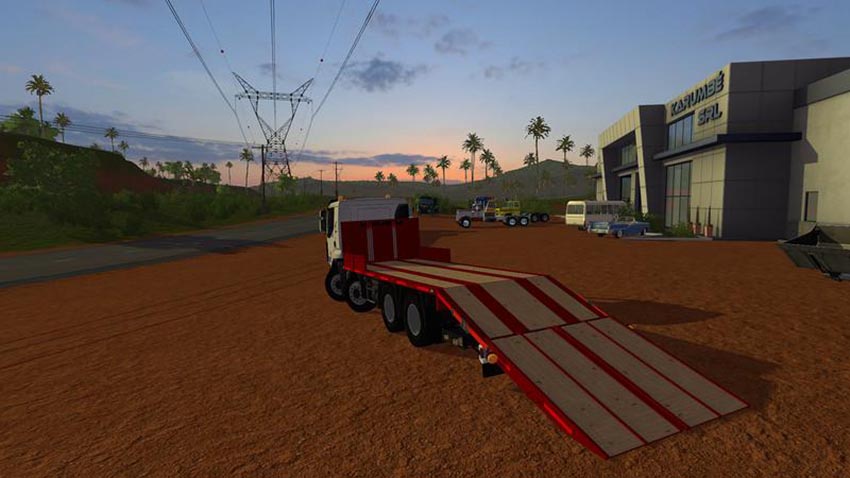 Renault low loader truck with folding ramps v 1.0.0.1