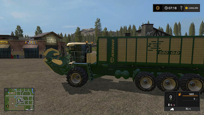 Krone Big ZX550GD mower v 1.0