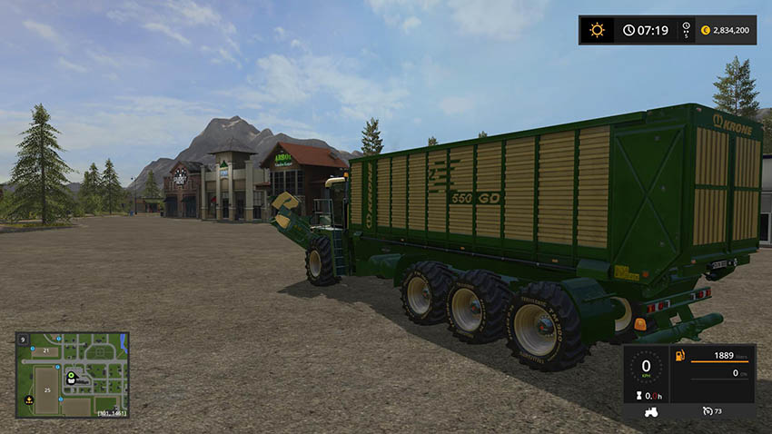 Krone Big ZX550GD mower v 1.0