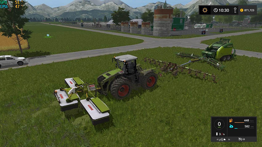 Class 3200 and Krone Ultima Balers with front Nadal v 1.0