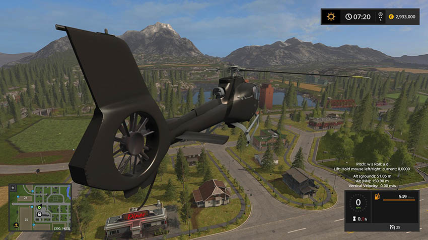 Airwolf Supercopter - FS17 Mod, Mod for Farming Simulator 17