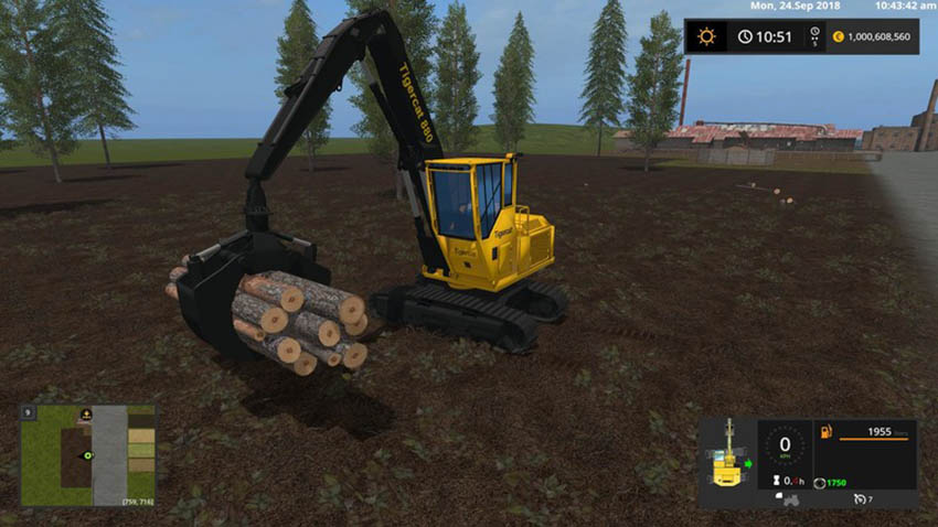 Tigercat 880 with tools V 1.0