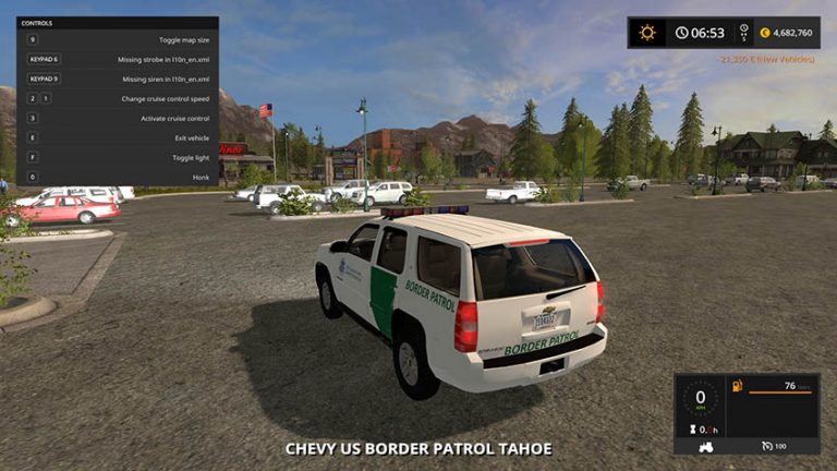 US Border Patrol Tahoe v 1.0 – FS17 mod