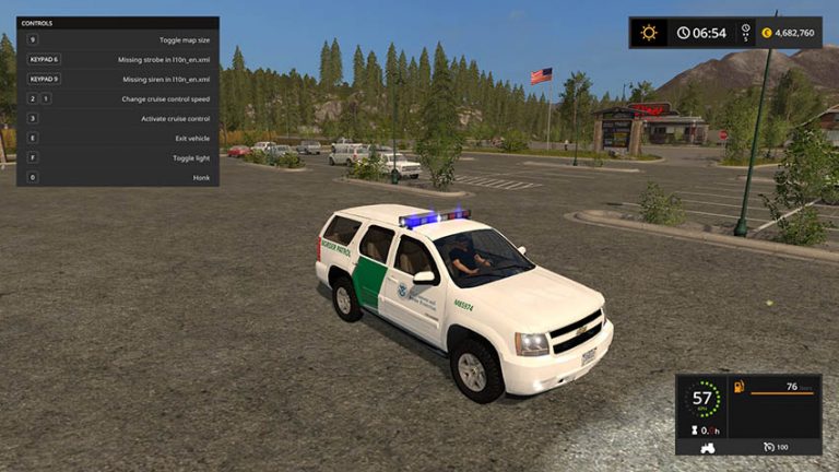 US Border Patrol Tahoe v 1.0 – FS17 mod