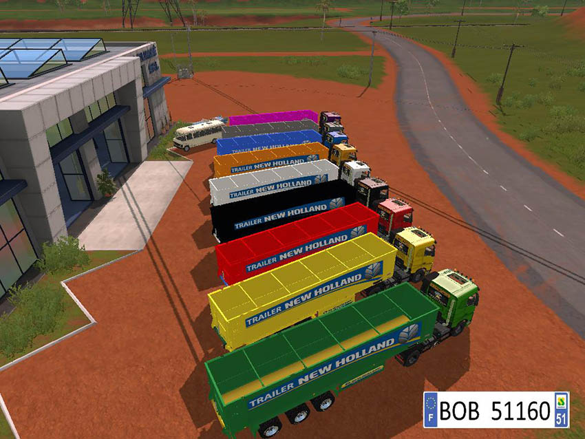9 trailers New Holland Colors v 1.5