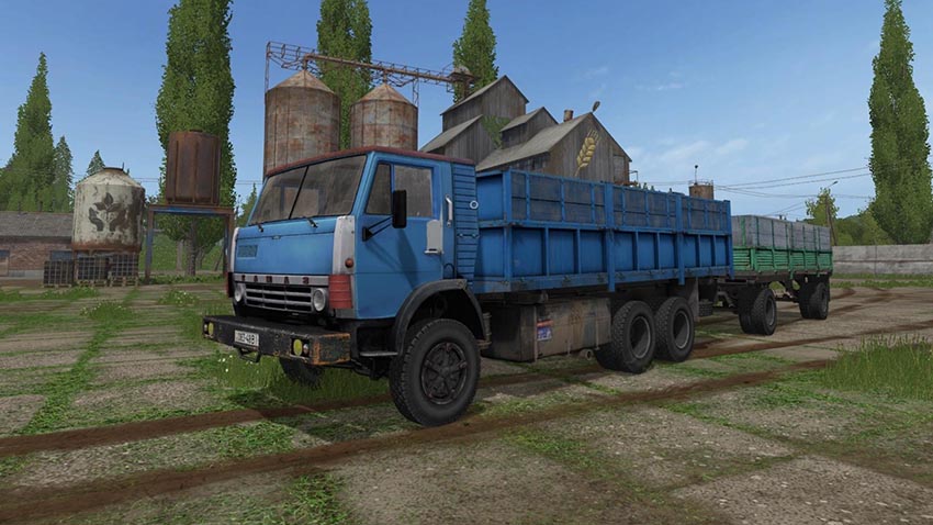 Kamaz 52212 + Trailer GKB 8351 v 1.0