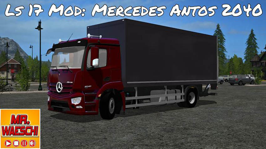 Mercedes Benz Antos 2040 case with accessories v 1.0