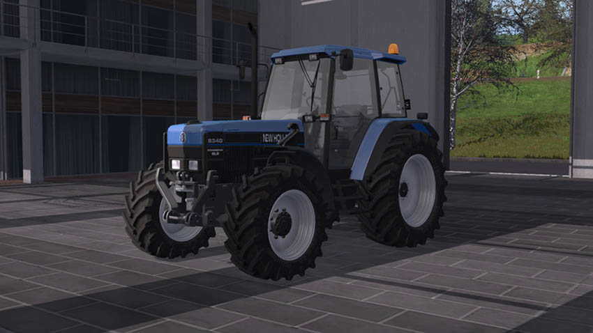 New Holland 8340 with DH and license plates v 1.0