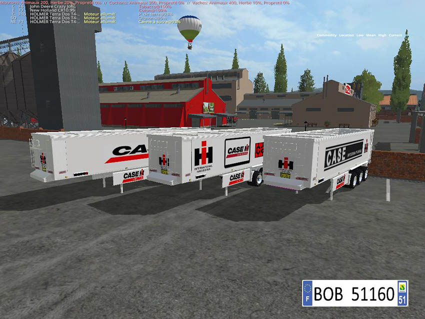 Pack 3 Trailers Case IH v 1.1