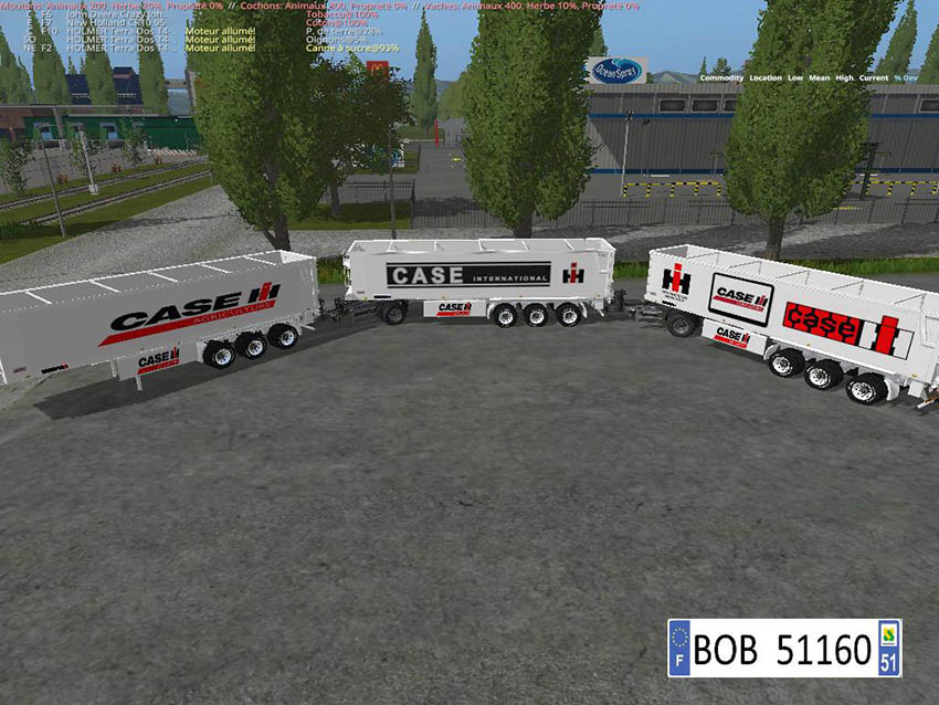 Pack 3 Trailers Case IH v 1.1