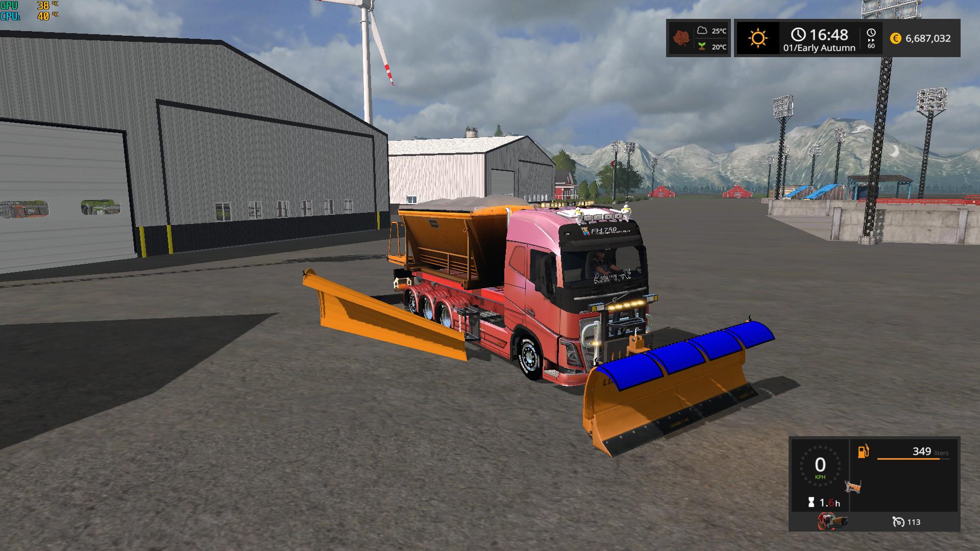 Snow Truck with snowblades and sander v 1.0