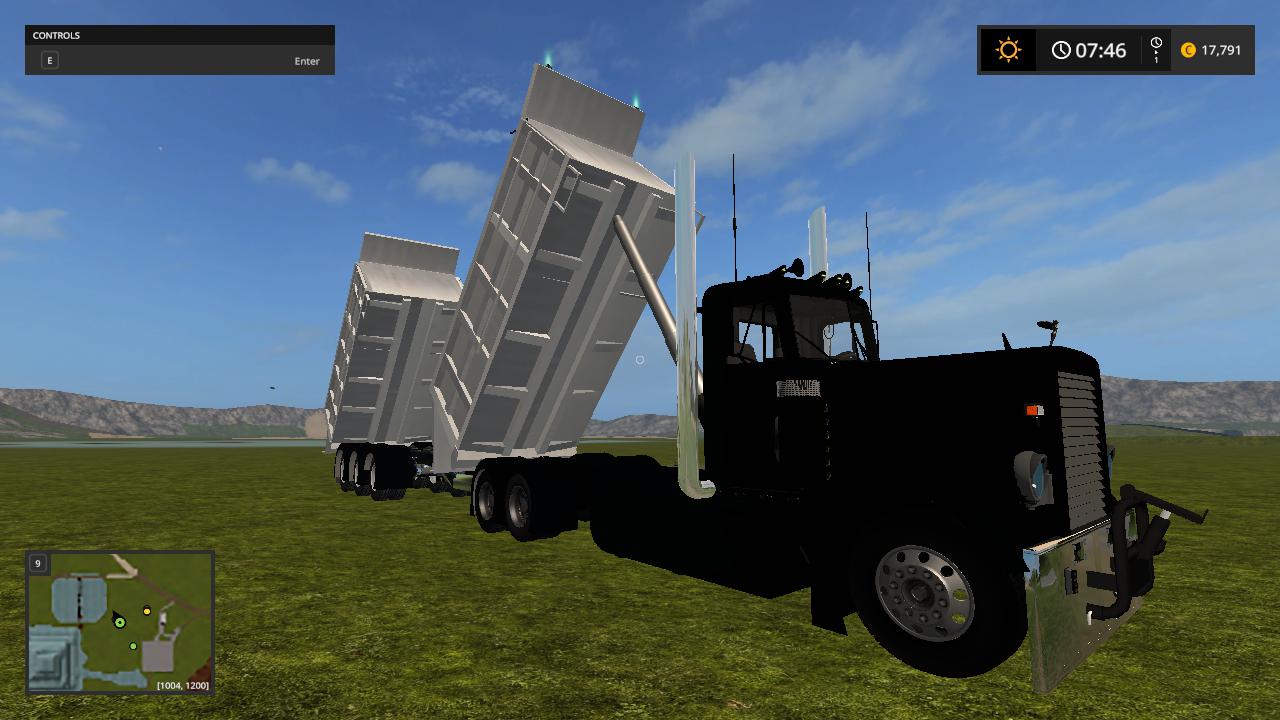 Custom peterbilt dump truck and matching pup trailer v 1.0.0.3