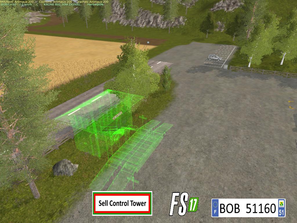 FS17 SELL CONTROL TOWER BY BOB51160 V1.0