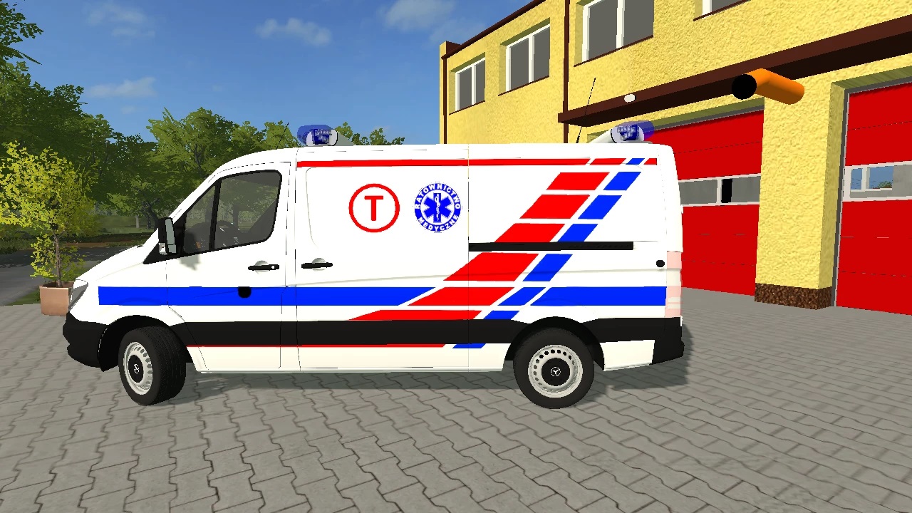 MERCEDES BENZ SPRINTER KARETKA ,,T'' W KOLORZE BIAŁYM V3.0